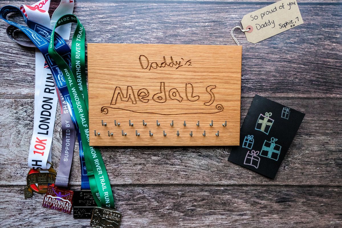 Children's Handwriting - Personalised Medal Display Boards