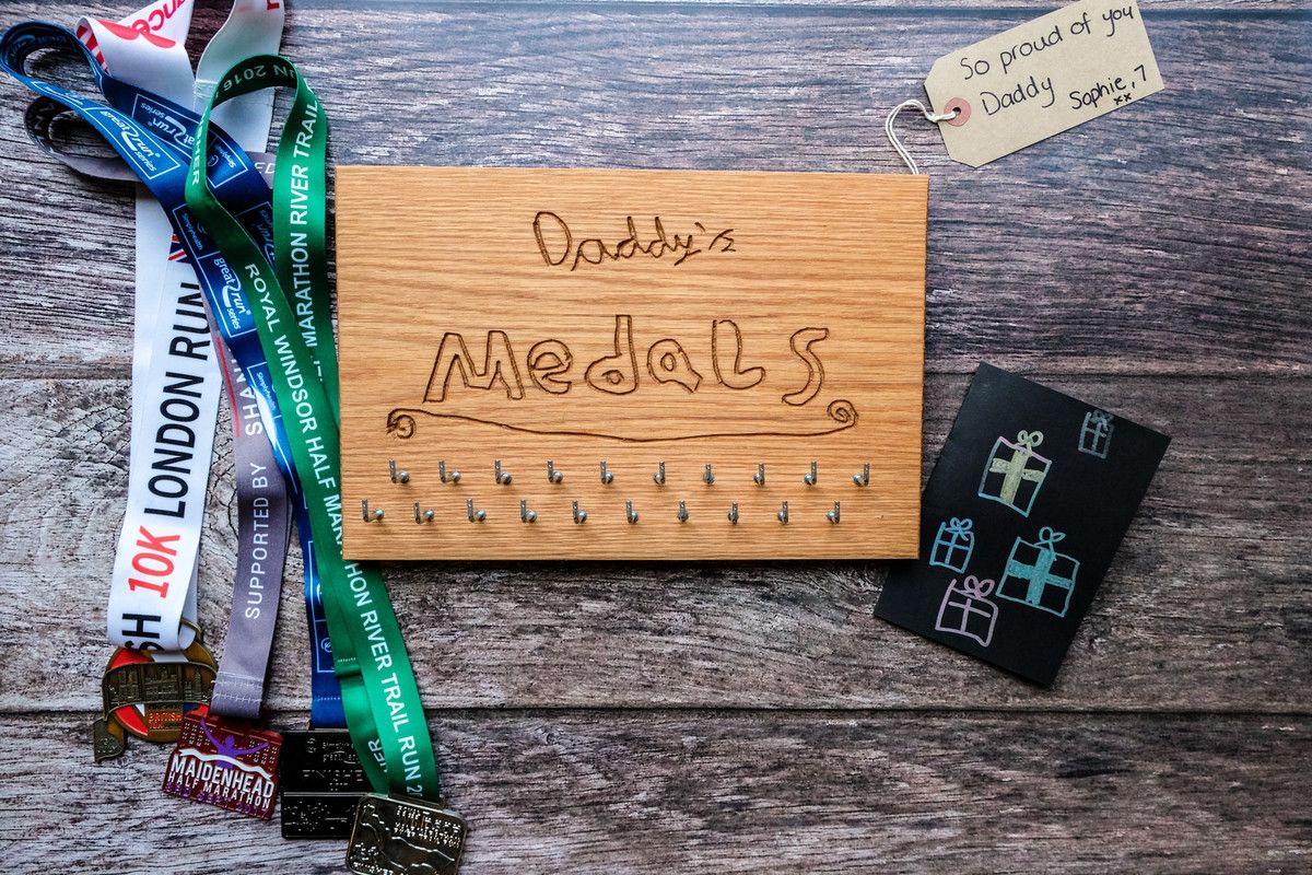 Children's Handwriting - Personalised Medal Display Boards Children's Handwriting - Personalised Medal Display Boards