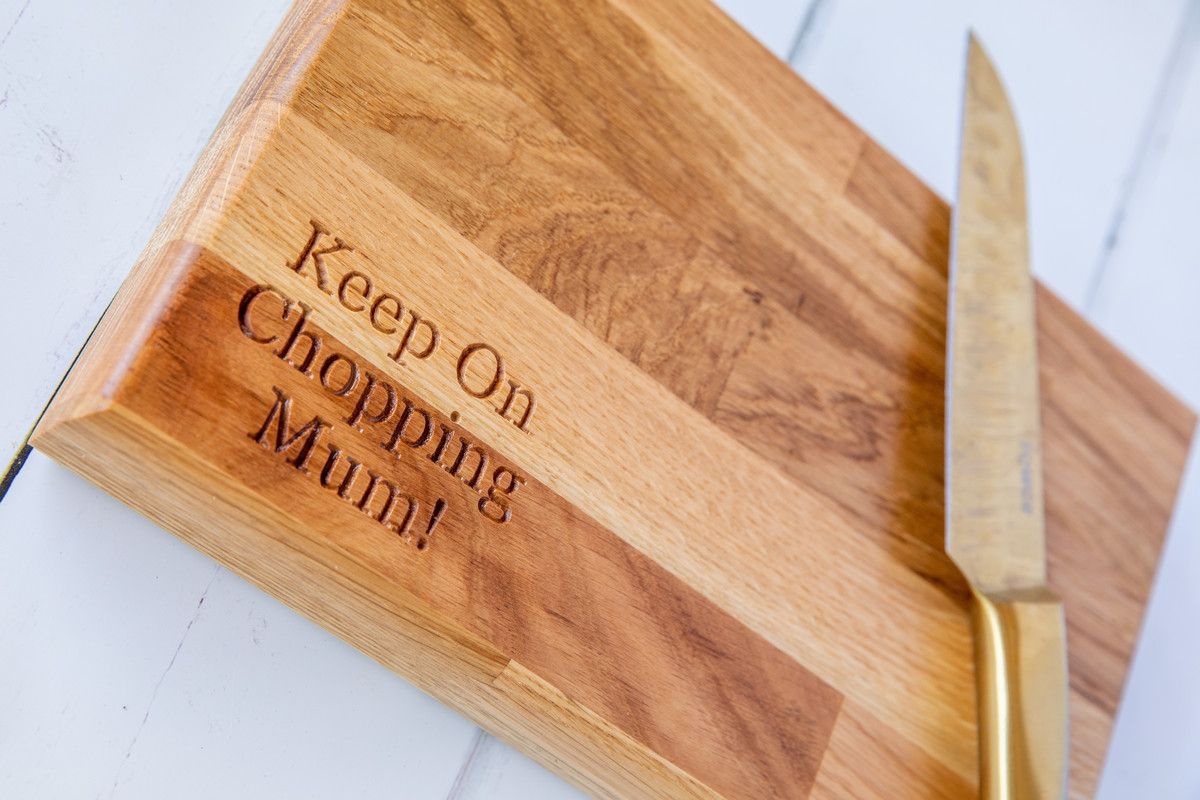 Personalised Engraved Solid Oak Chopping Board