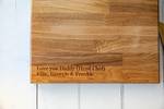 Personalised Engraved Solid Oak Chopping Board