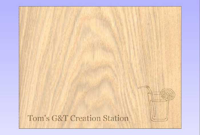 An example of a preview for a G&T Chopping Board perfect gin and tonic preparation