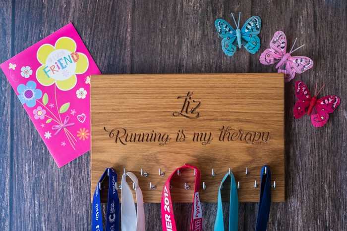 personalised medal hanger