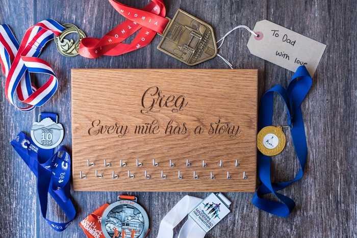 Personalised medal hangers 