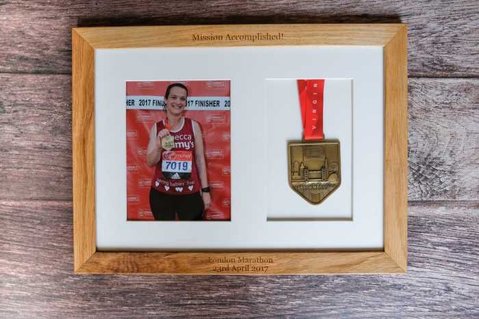 Personalised photo frame for London Marathon runners