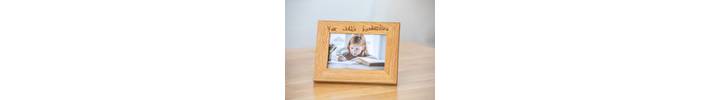 Personalised Oak Photo Frames