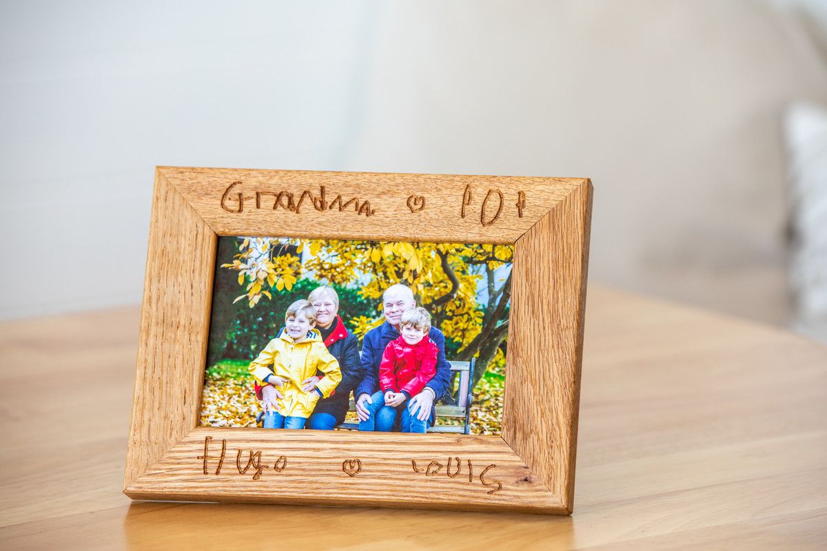 Personalised Oak Photo Frames