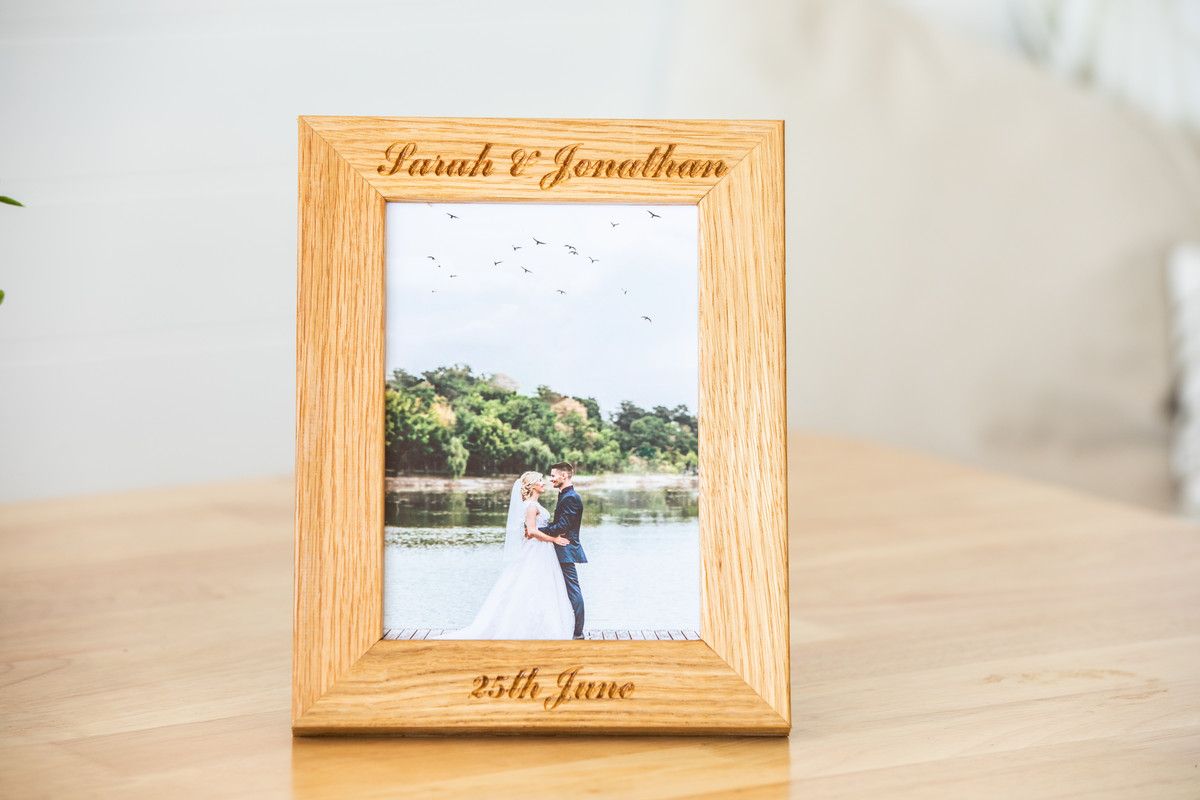 Personalised Oak Photo Frames