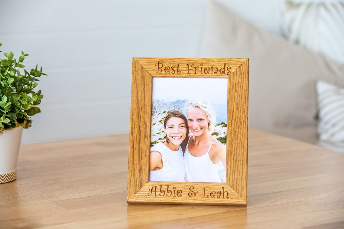 Personalised Oak Photo Frames 