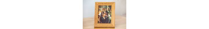 Personalised Oak Photo Frames 