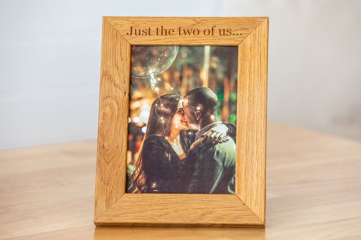 Personalised Oak Photo Frames 