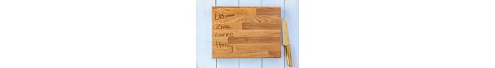 Personalised Engraved Solid Oak Chopping Board