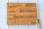 Personalised Engraved Solid Oak Chopping Board