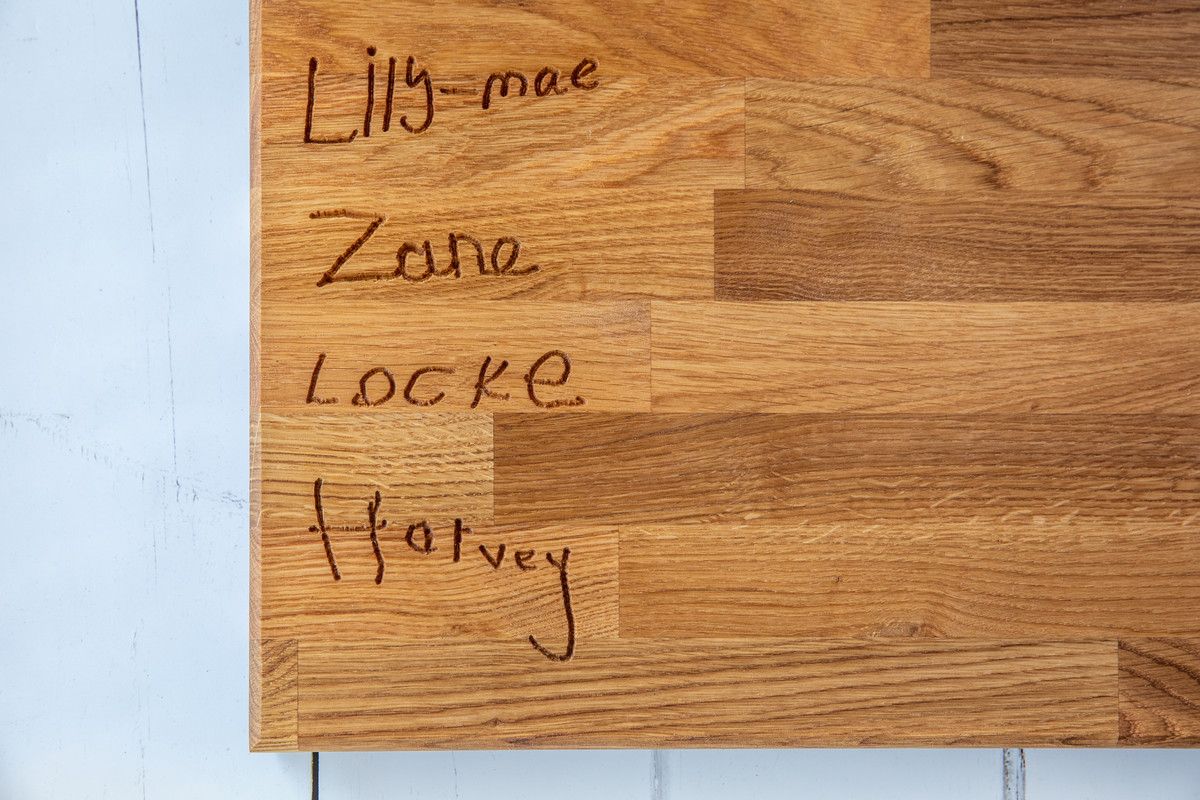 Personalised Engraved Solid Oak Chopping Board