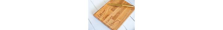 Personalised Engraved Solid Oak Chopping Board