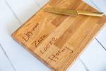 Personalised Engraved Solid Oak Chopping Board