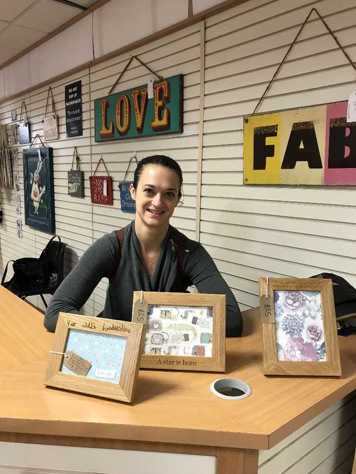 This is me behind the till!